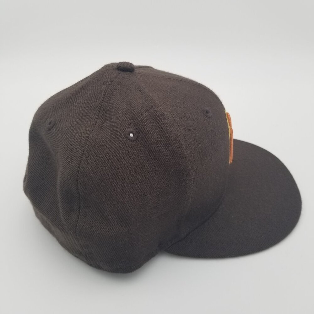 New York Yankees Brown Fitted 7 5/8 Wool Baseball Hat 59Fifty New‎ Era - Picture 3 of 8
